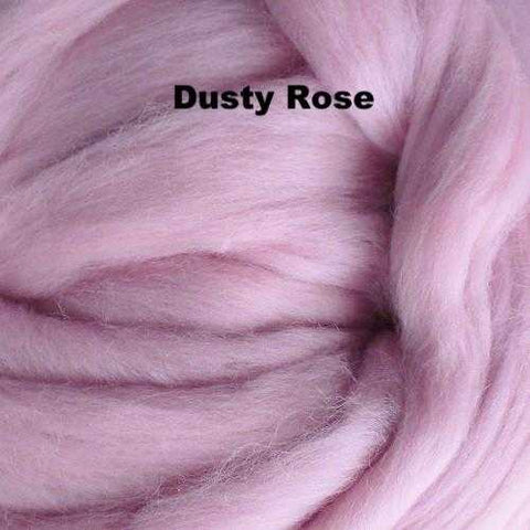 Merino Wool Roving Dusty Rose