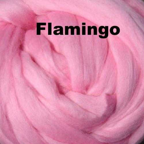 Merino Wool Roving Flamingo