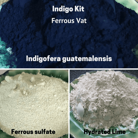 Natural Dyes - Indigo Kit Ferrous Vat Indigofera Guatemalensis