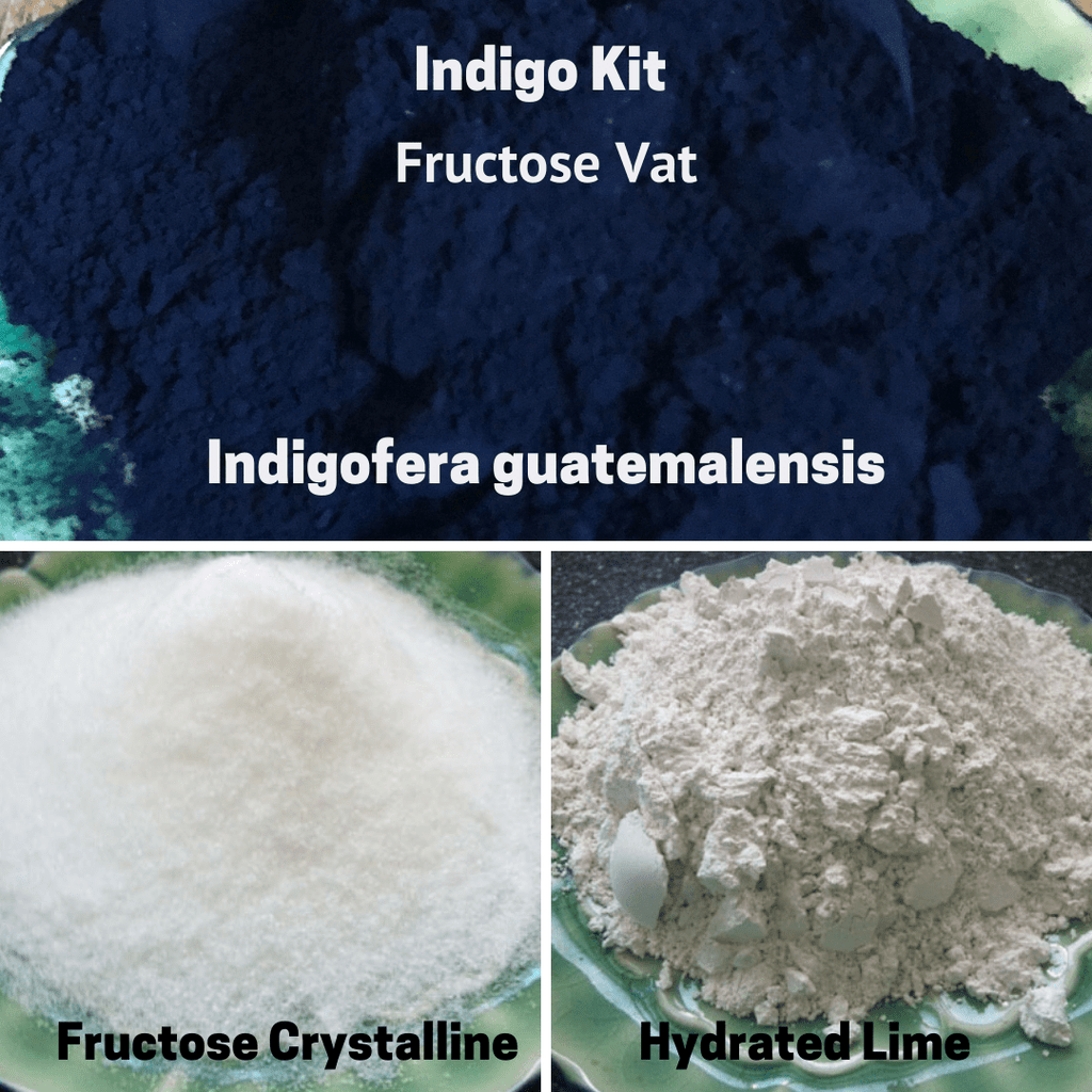 Natural Dyes - Indigo Kit Fructose Vat Indigofera Guatemalensis