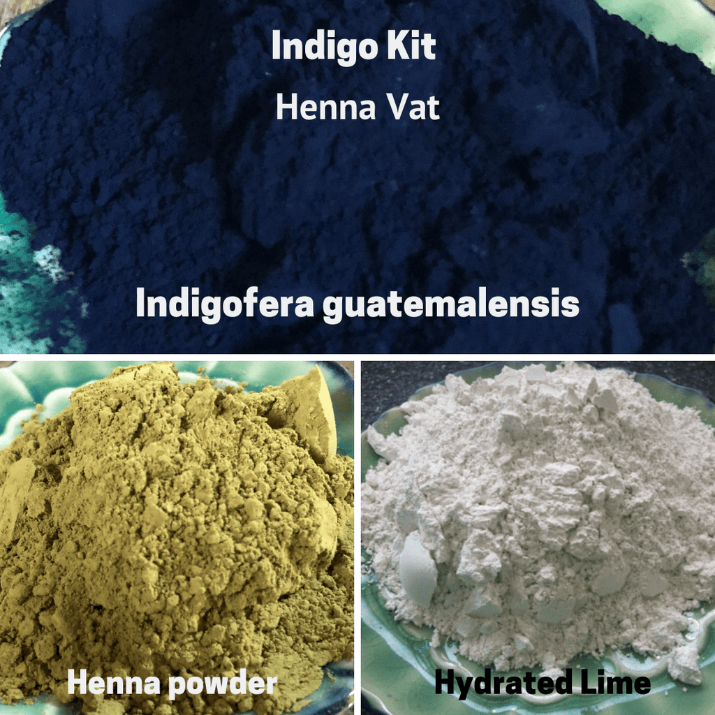 Natural Dyes - Indigo Kit Henna Indigofera Guatemalensis