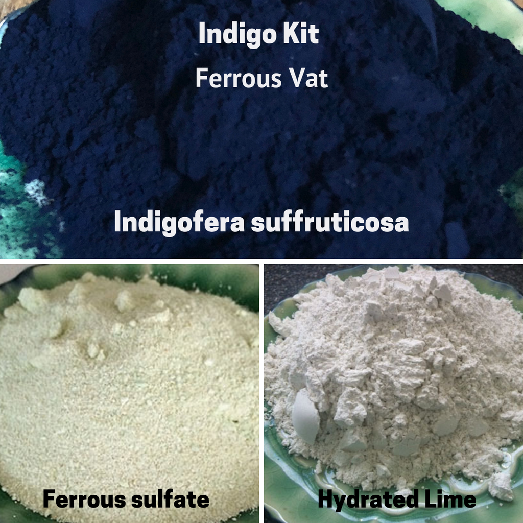 Indigo Kit  Ferrous Vat Indigofera Suffruticosa