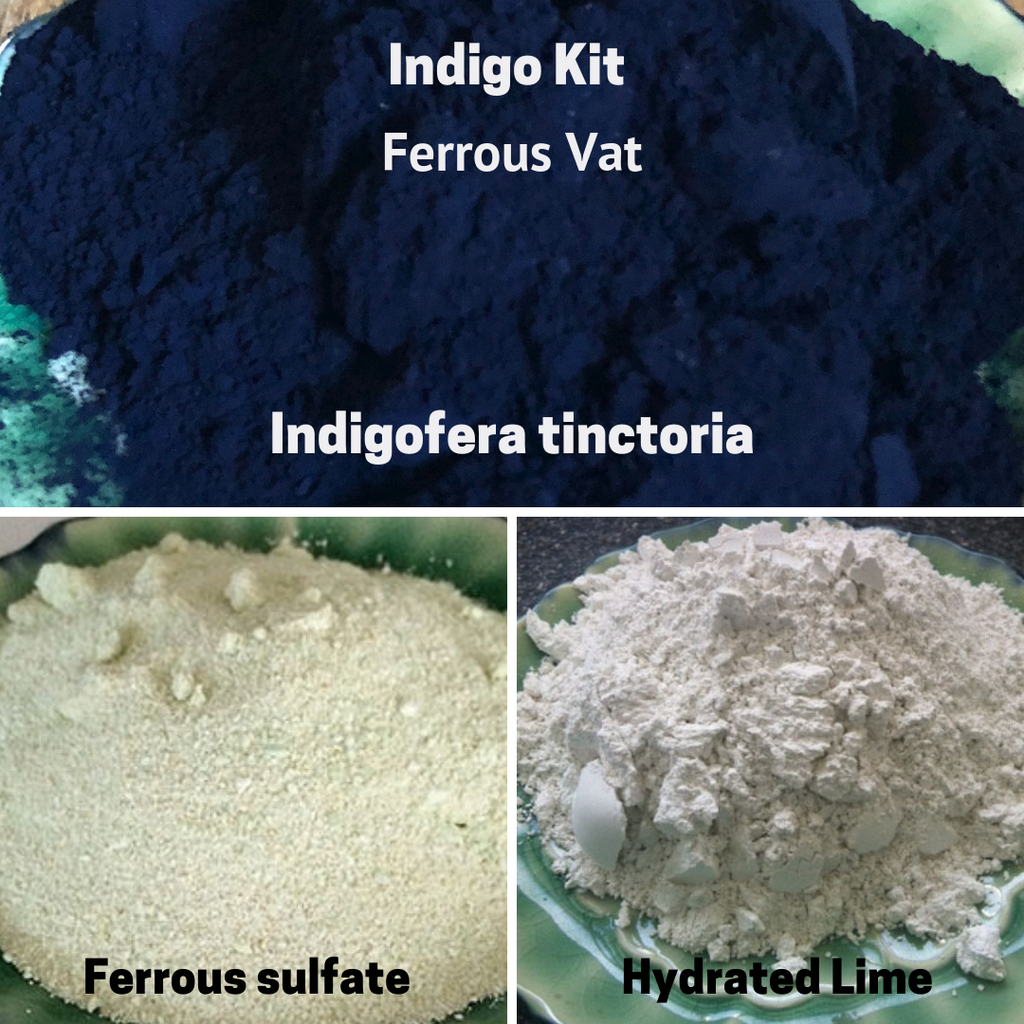 Indigo Kit  Ferrous Vat Indigofera Tinctoria