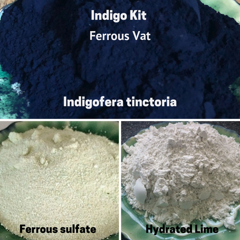 Natural Dyes - Indigo Kit  Ferrous Vat Indigofera Tinctoria