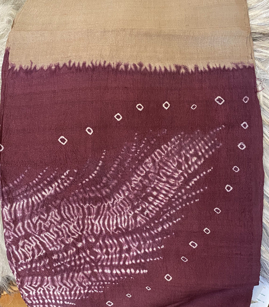 Aranya Natural Tussar Silk Scarf