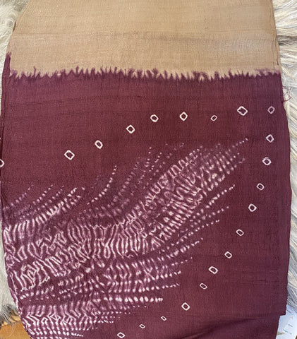 Aranya Natural Tussar Silk Scarf