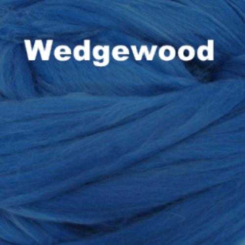 100 gram Icy blue wool roving | 100% European eco Merino wool roving