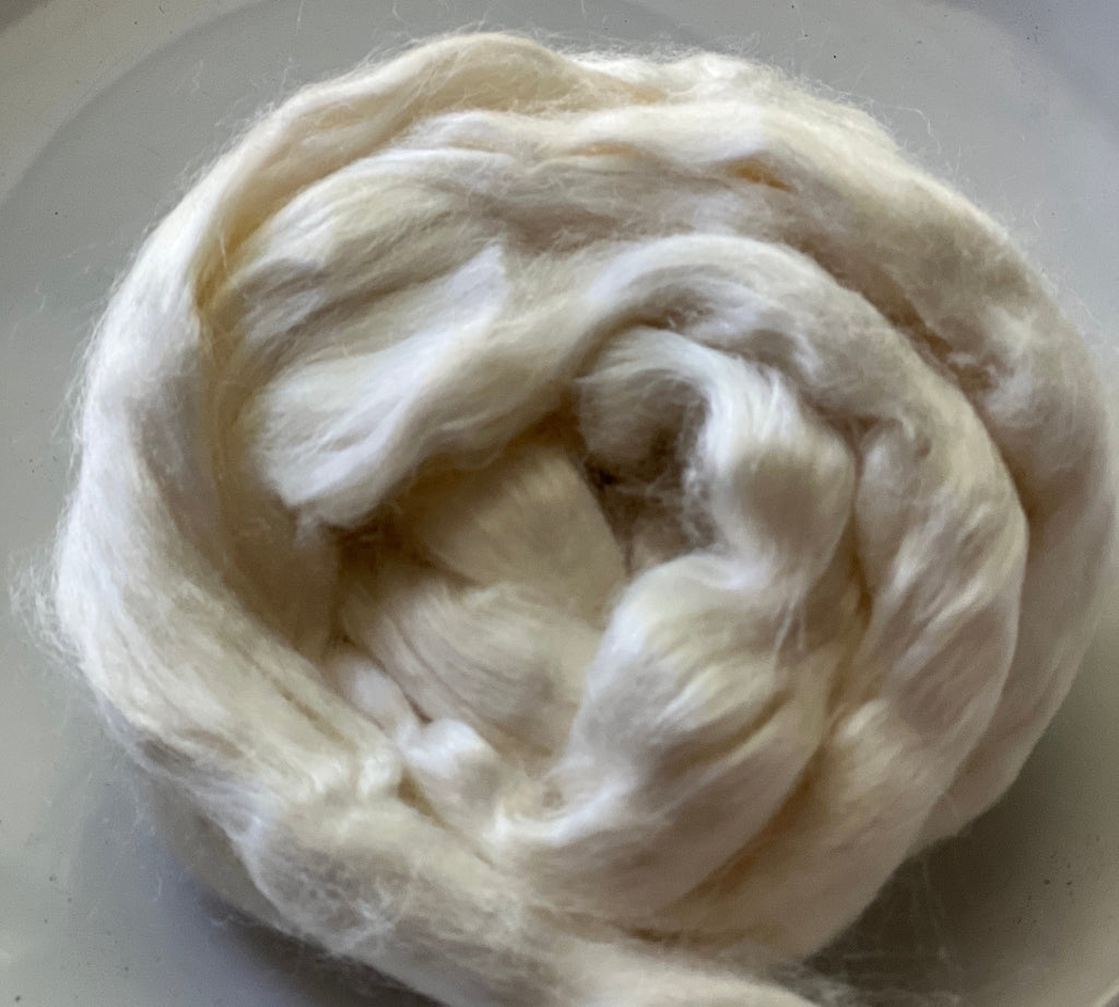 White Eri Silk Sliver | The Yarn Tree - fiber, yarn and natural dyes