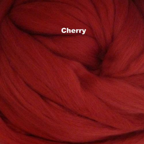 Merino Wool Roving Cherry