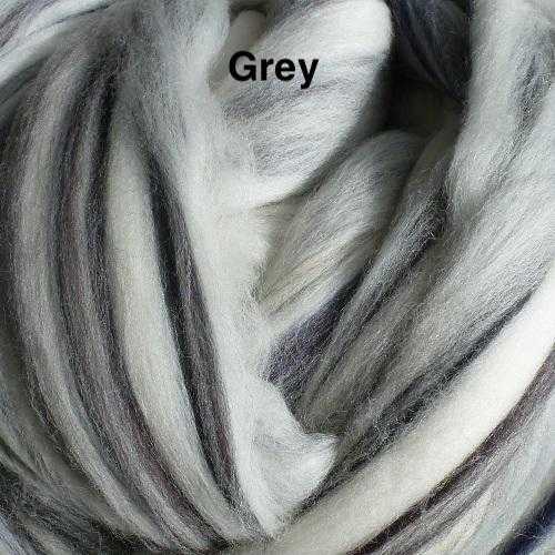 8Colors 55g Colored Needle Felting Wool Fibre Wool Yarn Roving For Needle  Felting Hand Spinning(gray)