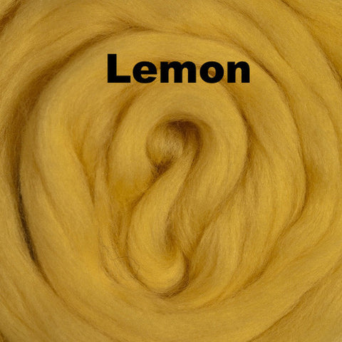 Merino Wool Roving Lemon