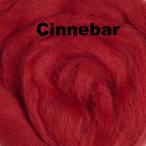 Merino Wool Roving Cinnabar