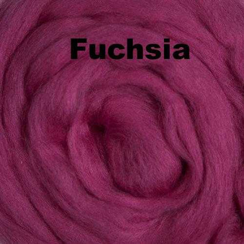 Merino Wool Roving Fuchsia