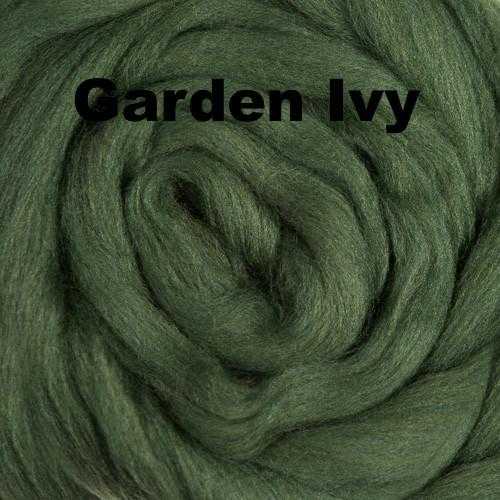 Wool roving for felting/spinning Colonial, 3 green/blue shades 9.1 oz total
