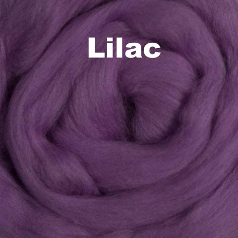 Merino Wool Roving Lilac