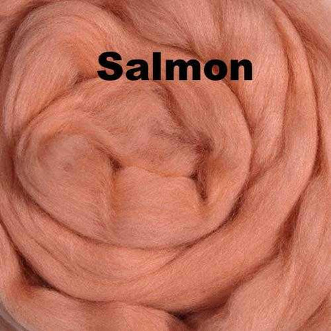Merino Wool Roving Salmon