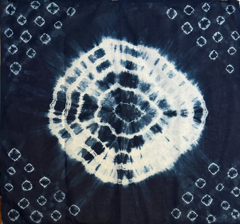 Indigo Shibori Bandanas | The Yarn Tree - fiber, yarn and natural dyes