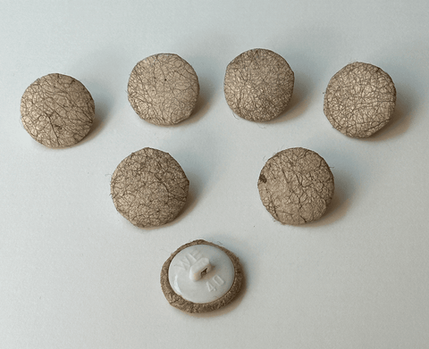Wild Tussah (Tassar) Silk Cocoon Buttons