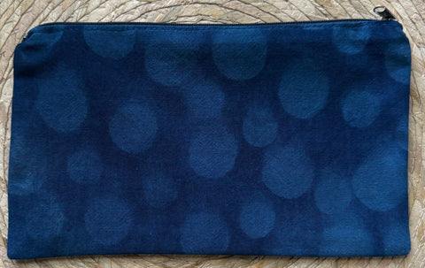 Indigo/Clay Resist Zippered Pouches | The Yarn Tree - fiber, yarn and natural dyes