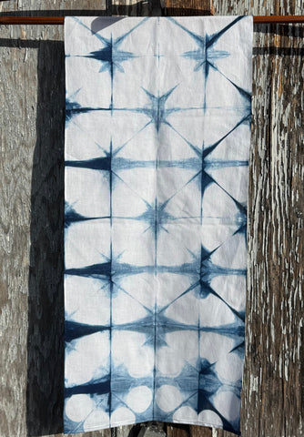 Indigo/Shibori Cotton Scarves | The Yarn Tree - fiber, yarn and natural dyes