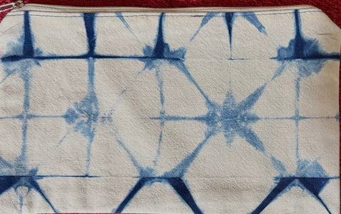 Indigo/Shibori Zippered Pouches | The Yarn Tree - fiber, yarn and natural dyes