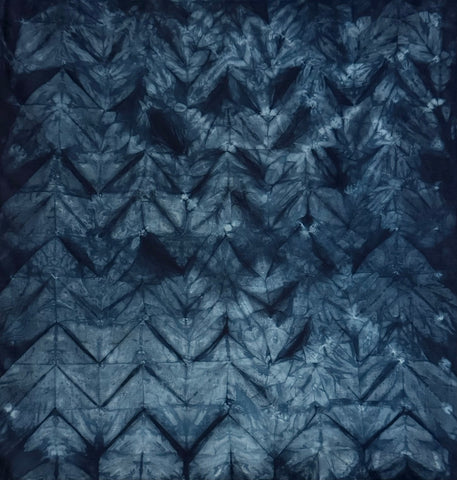 Indigo Shibori Bandanas | The Yarn Tree - fiber, yarn and natural dyes