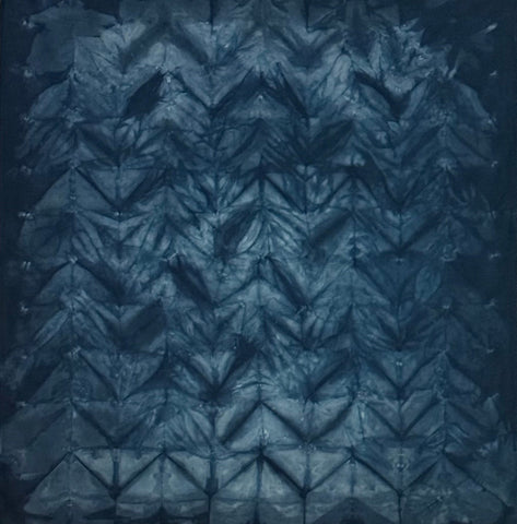 Indigo Shibori Bandanas | The Yarn Tree - fiber, yarn and natural dyes