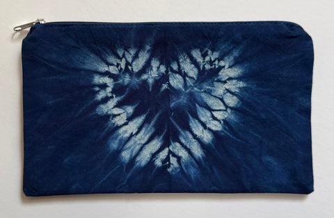 Indigo/Shibori Zippered Pouches | The Yarn Tree - fiber, yarn and natural dyes