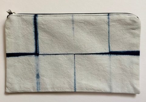 Indigo/Shibori Zippered Pouches | The Yarn Tree - fiber, yarn and natural dyes