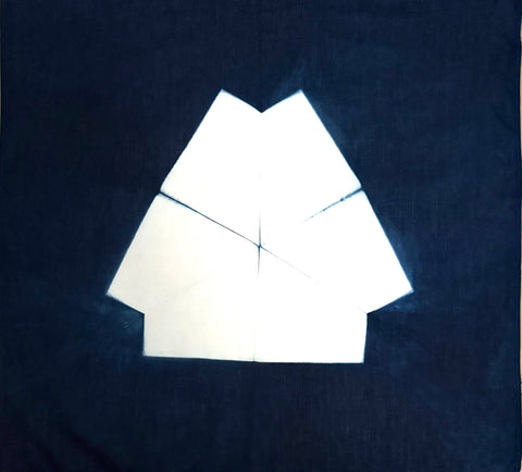 Indigo Shibori Bandanas | The Yarn Tree - fiber, yarn and natural dyes