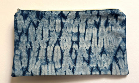 Indigo/Shibori Zippered Pouches | The Yarn Tree - fiber, yarn and natural dyes