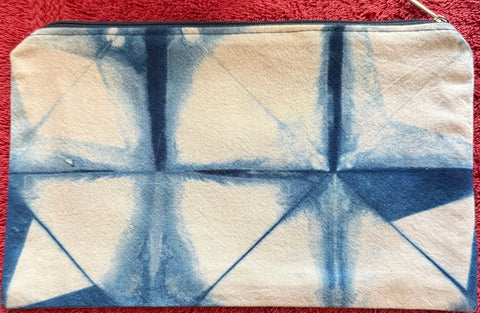 Indigo/Shibori Zippered Pouches | The Yarn Tree - fiber, yarn and natural dyes