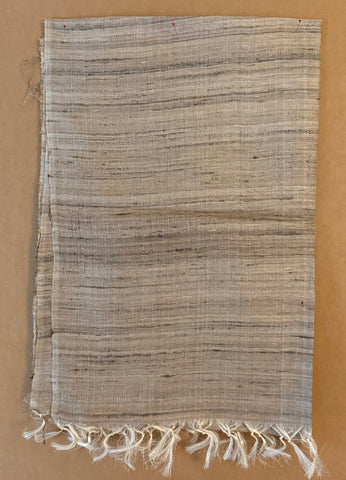 Handwoven Wild Tussah  Silk Scarf