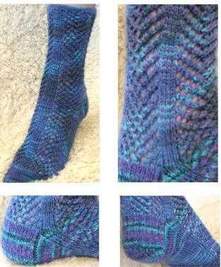 Knitting Patterns - Arrowhead Lace Sock | The Yarn Tree - fiber, yarn and natural dyes