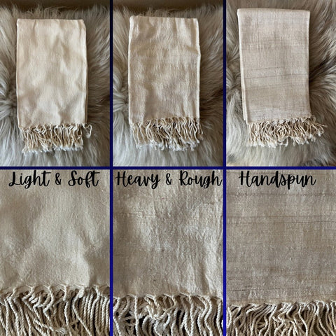 Assam Silk Scarves - Eri Silk Scarf Blanks