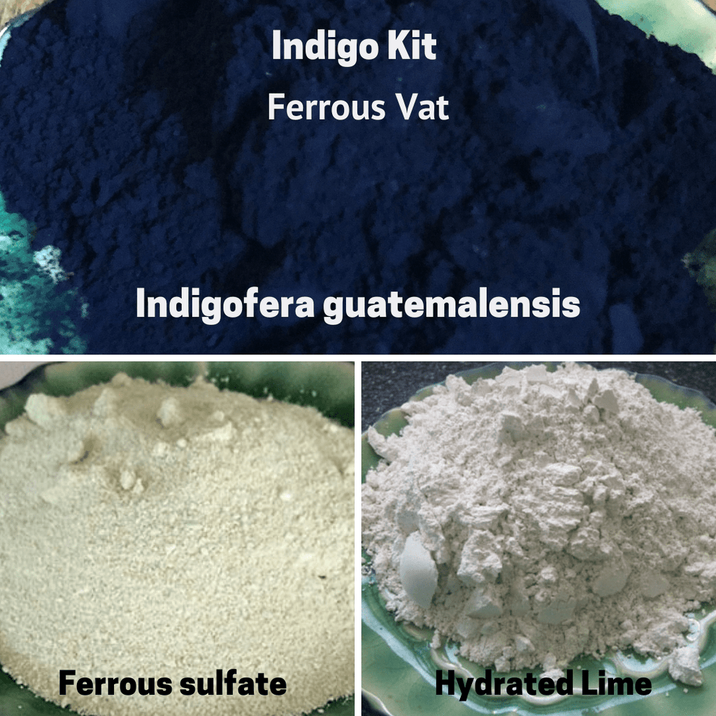 Natural Dyes - Indigo Kit Ferrous Vat Indigofera Guatemalensis