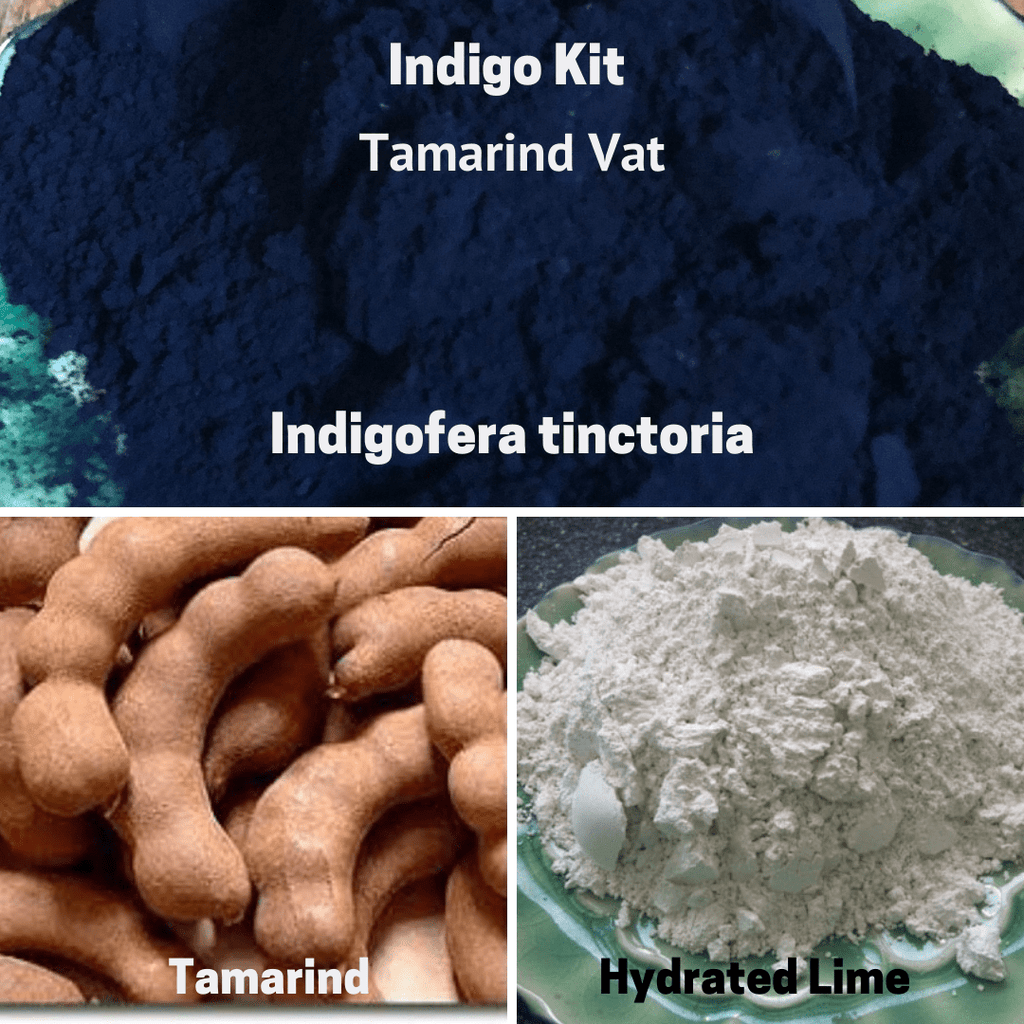 Natural Dyes - Indigo Kit Tamarind Vat Indigofera Tinctoria