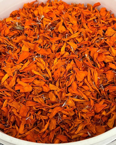 Natural Dyes - Marigold Petals Dried | The Yarn Tree - fiber, yarn and natural dyes