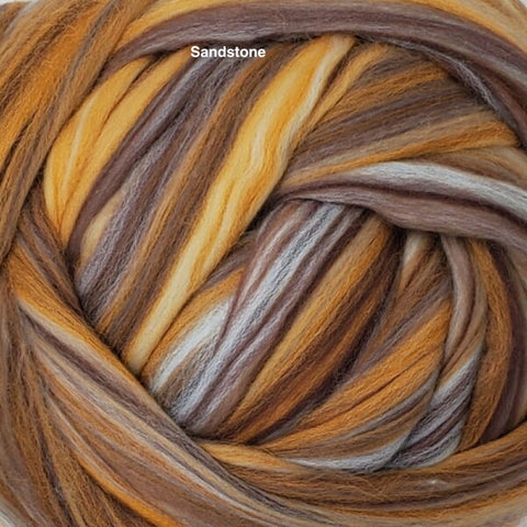 Foxglove Multi-colored Merino Wool Roving | The Yarn Tree - fiber, yarn and natural dyes