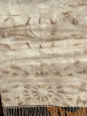 Kakishibu Dyed Eri Silk Scarf | The Yarn Tree - fiber, yarn and natural dyes