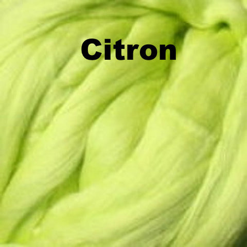 Merino Wool Roving Citron