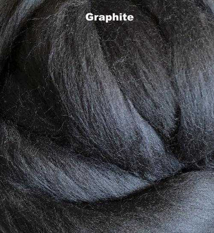 Merino Wool Roving Graphite