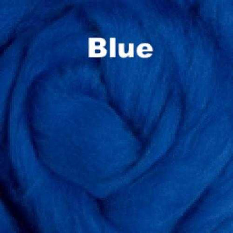 Merino Wool Roving Blue