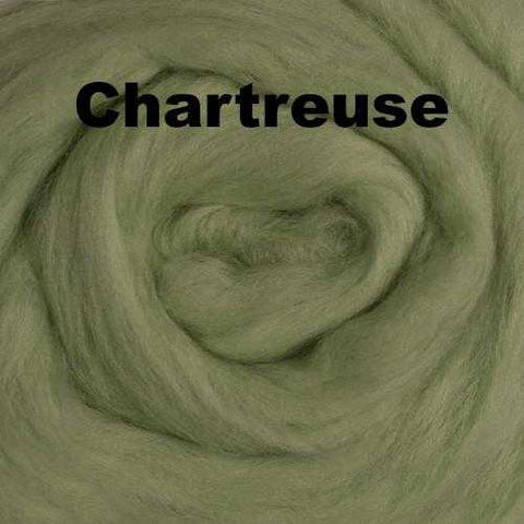 Merino Wool Roving Chartreuse