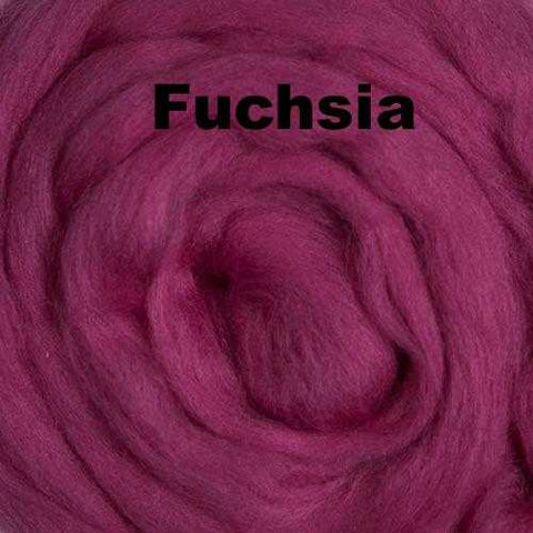 Merino Wool Roving Fuchsia