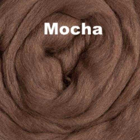 Merino Wool Roving Mocha
