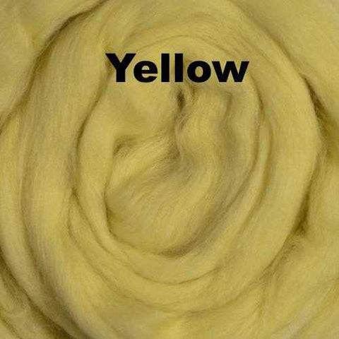 Merino Wool Roving Yellow