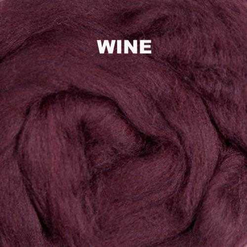 Merino Wool Roving Wine