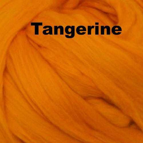 Merino Wool Roving Tangerine